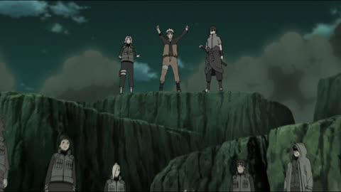 Sasuke and Reanimated Hokages Enter War Madara Sensed That Hashirama Becoming English Dub_1080p