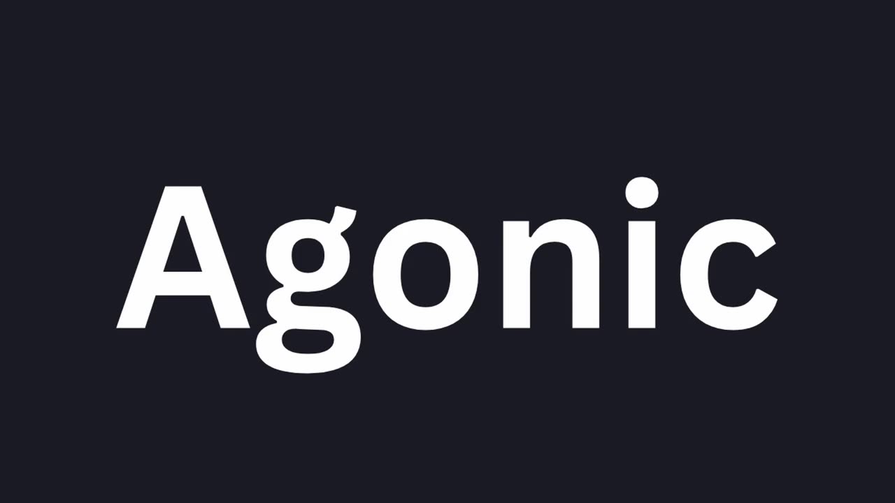 How to Pronounce "Agonic"