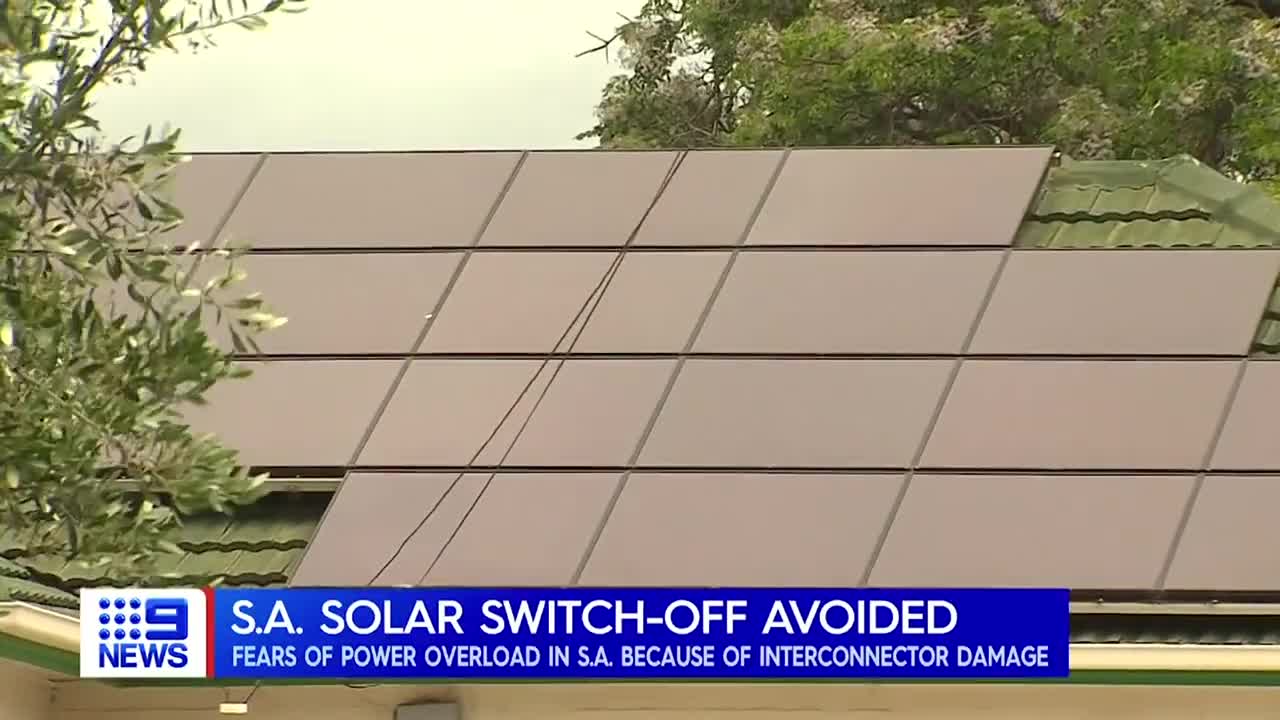 Fears excess solar energy may cause statewide shut down _ 9 News Australia