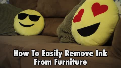 How to easily remove ink from furniture