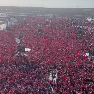 #BREAKING | Hundreds of thousands of people are holding a rally in Istanbul in support of Gaza.