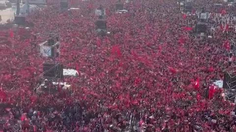 #BREAKING | Hundreds of thousands of people are holding a rally in Istanbul in support of Gaza.