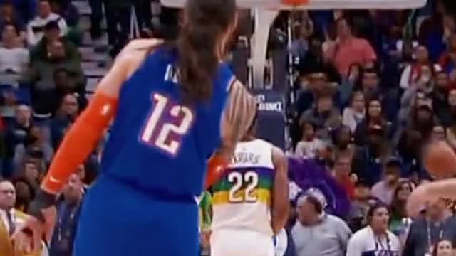 CP3 showed Adams how to hit it from Half Court!😳