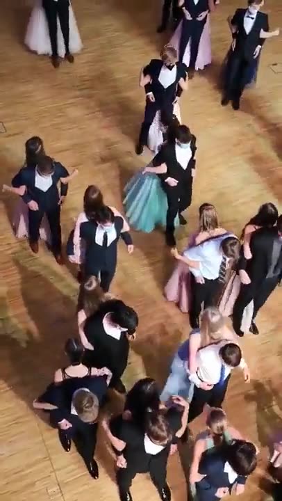 A viral video of teens dancing back-to-back at a 'prom'