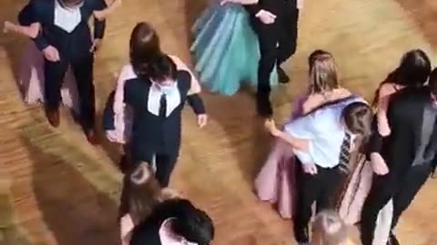 A viral video of teens dancing back-to-back at a 'prom'