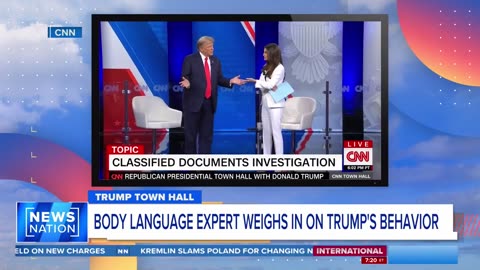 What did Trump's body language