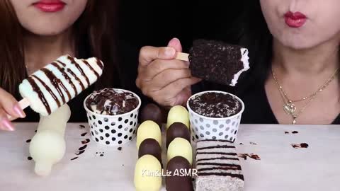 ASMR BLACK & WHITE DESSERTS MINI CHOCOLATES