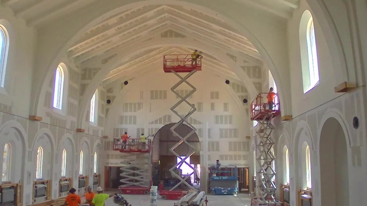 Transforming Sacred Spaces: Drywall and Painting Time Lapse at a Church