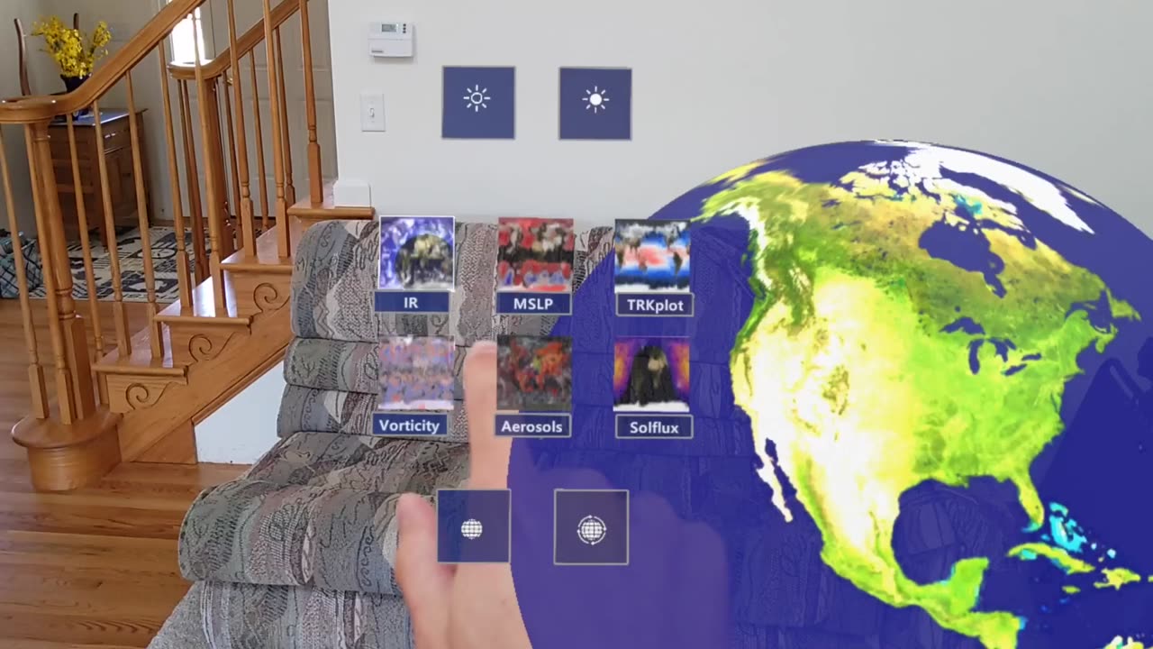 OmniGlobe Augmented Reality Proof of Concept with a Hololens 2