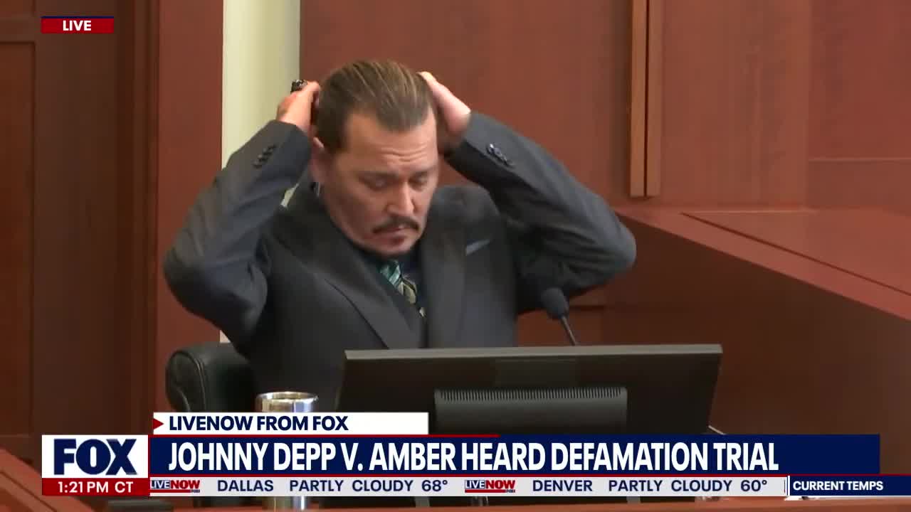 Johnny Depp claims that text messages from his phone were in not sent by him