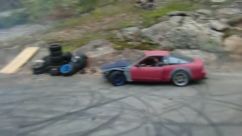 Drift party in driveway