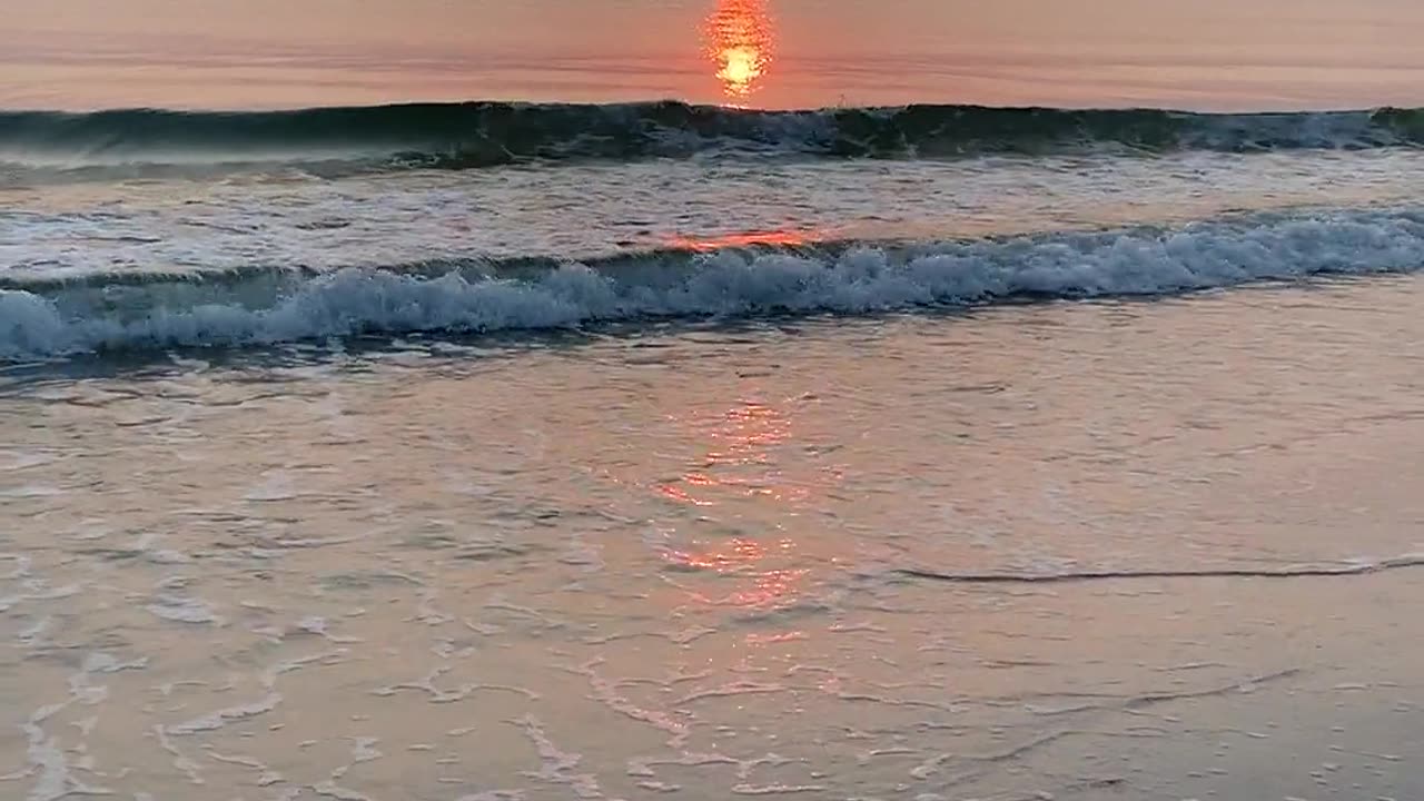 Beautiful view of sun set on Sea side