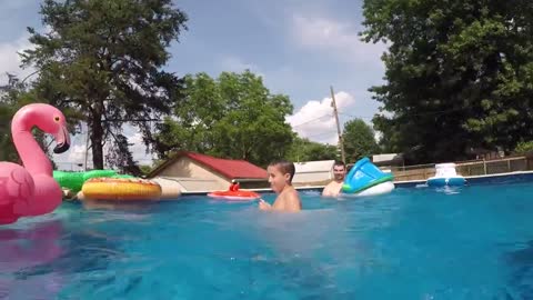 Swim Party at Todd and Kathy's. June 2, 2018