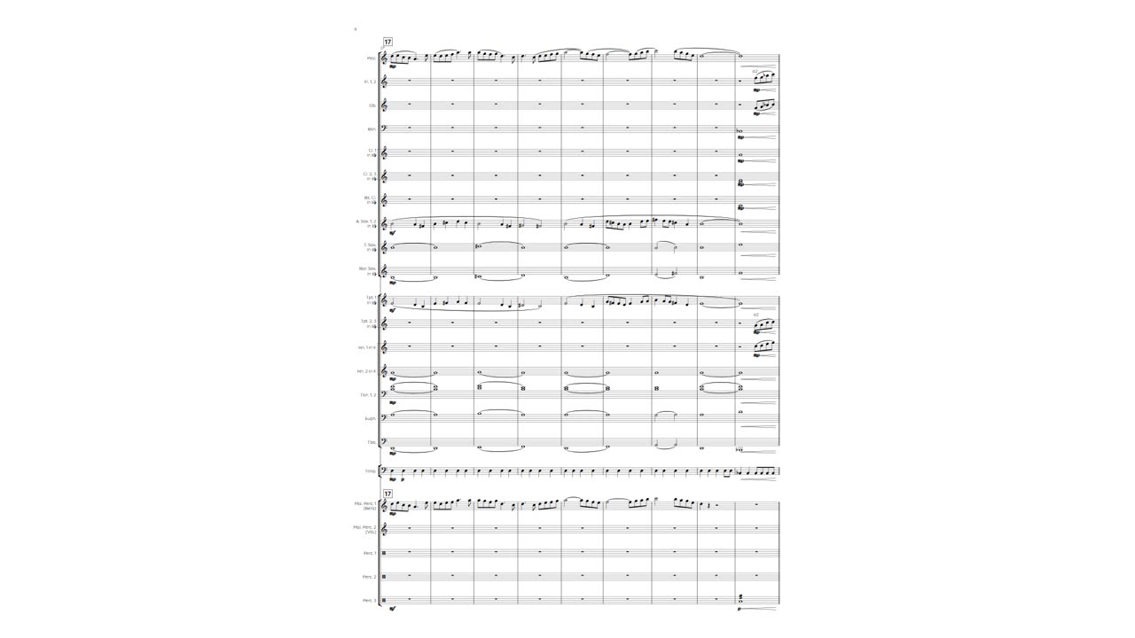 Brandon Nelson - Pax Aeterna (concert band) [score video]