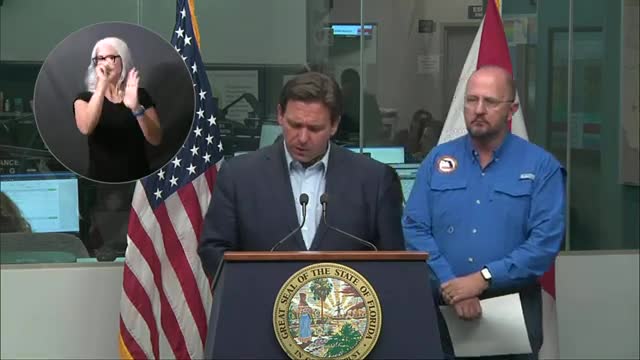 Florida Gov. Ron DeSantis gives an update on Hurricane Ian