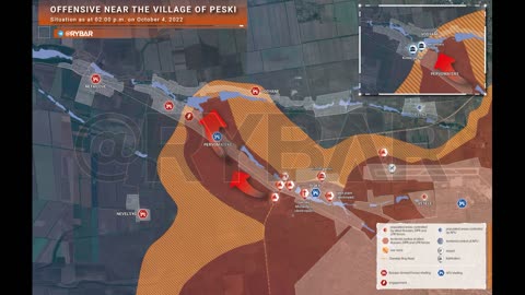 Offensive near the village of Peski situation at 14.00 October 4, 2022