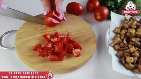 Bu salataya aşık oldum !! Restorandaki gibi çıtır çıtır patlıcan! Lezzetli! Etsiz Bile