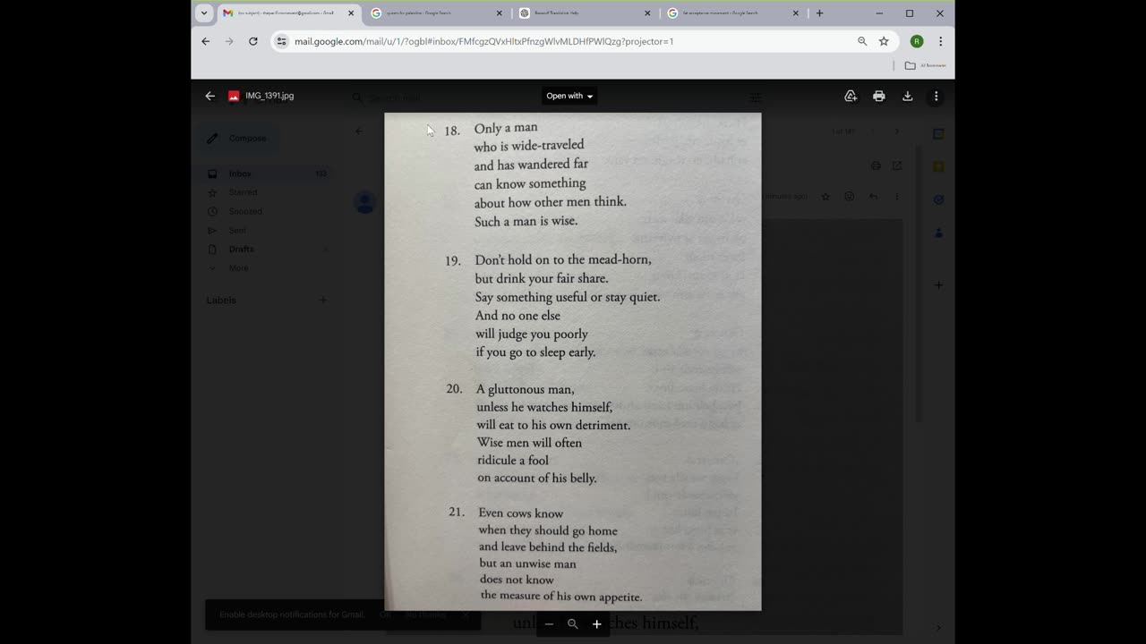 The Hávamál : A fool's interpretation of stanzas 18 - 21.