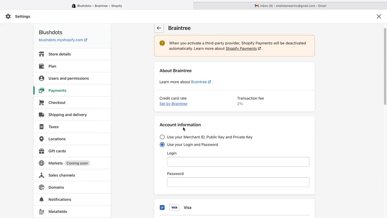 How To Set Up 3rd Party Payments In Shopify Part-3