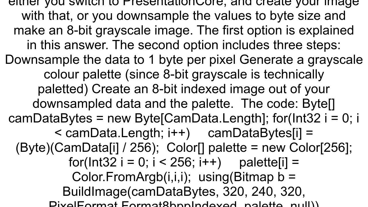 create bitmap with filestream