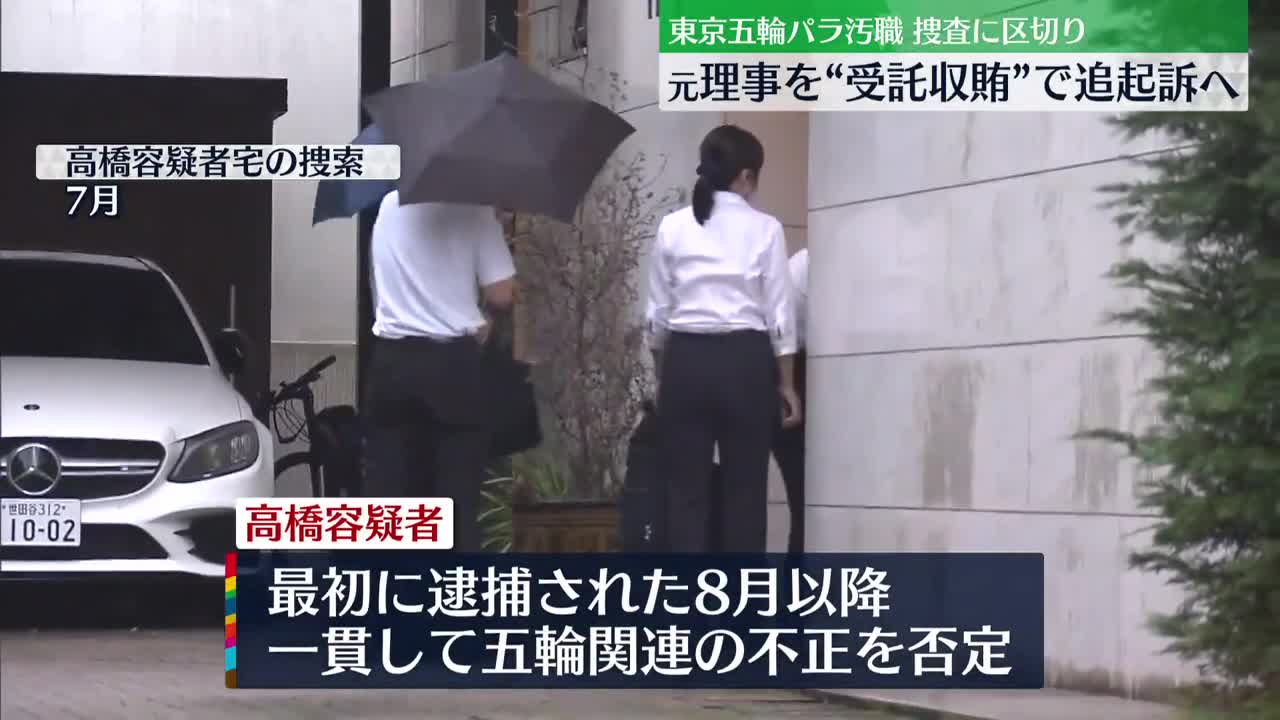 【東京オリ・パラ汚職】元理事を“受託収賄”で追起訴の方針固める