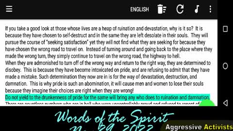 DETERMINATION FOR SALVATION OR DAMNATION?_Words of the Spirit-Nov 29 2022