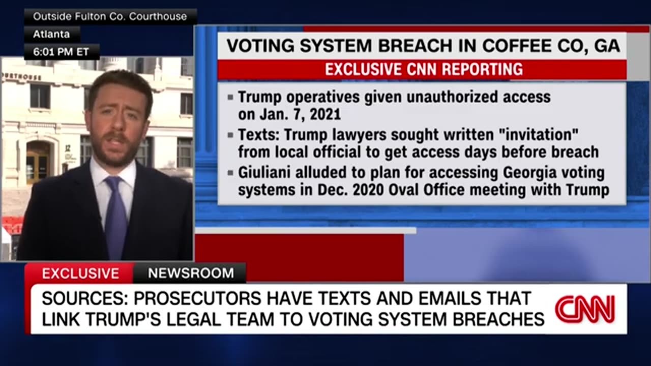 Trump's team is behind voting system breach