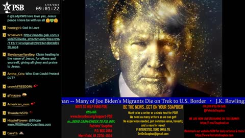 2022-01-19 08:54 EST - Patriots Soapbox AM: with LadyRWB , MykelJaye & DD