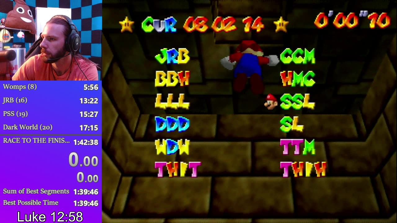 Super Mario 64 Speedrun 100% - all 120 stars