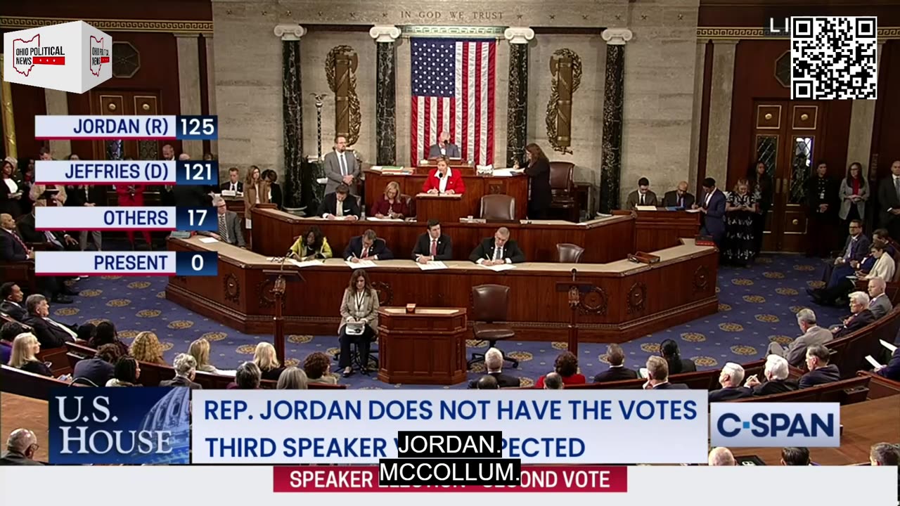 Speaker of The House Second Vote LIVE around 11AM 10-18-23