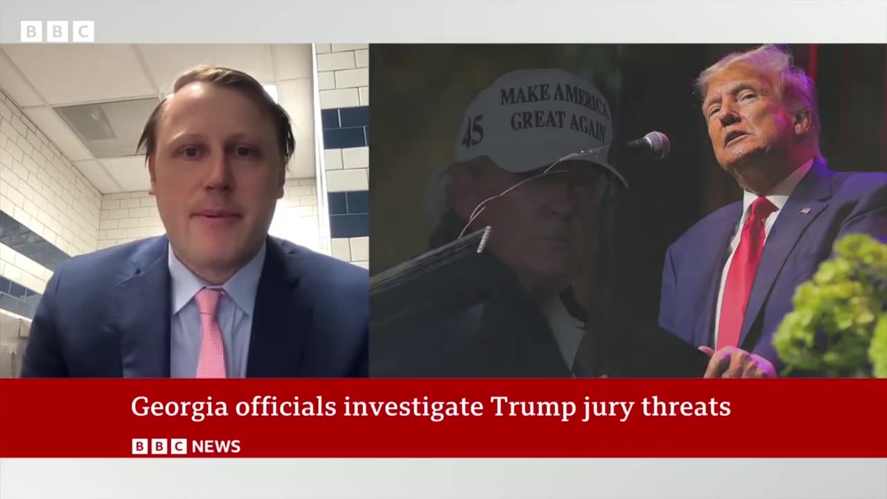 Donald Trump: Jurors threatened over indicating former President Georgia - BBC news