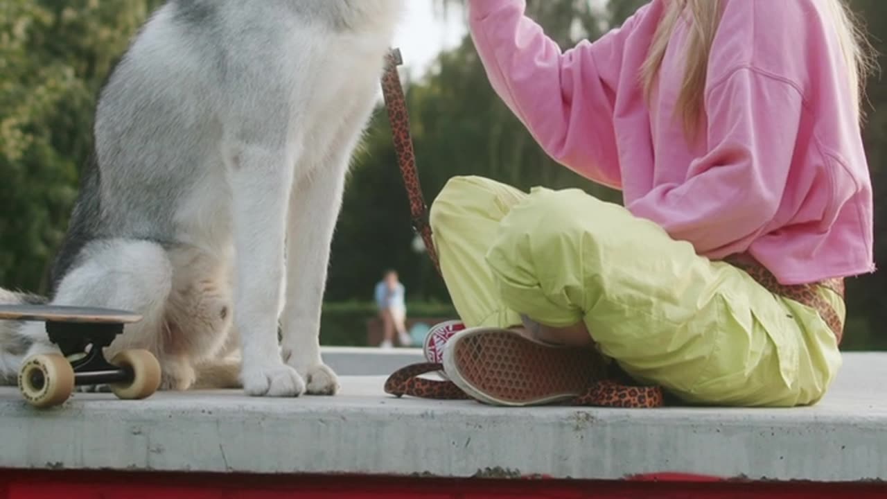 Dog with fun
