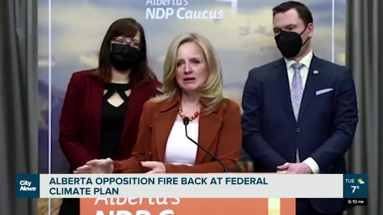 Opposition NDP fire back at federal climate plan