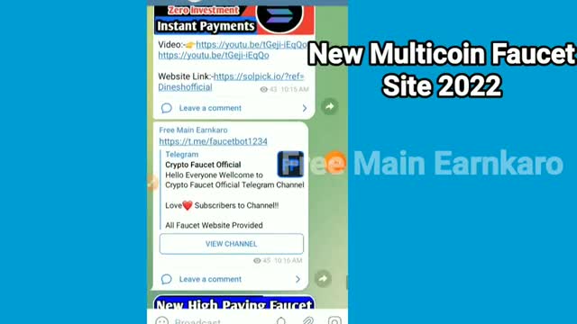 New Multicoin FaucOL Fau5 Minute Unlimited Claim -_Cut