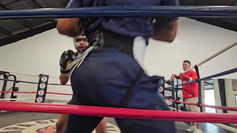 Nick Curley Sparring Coach Brian 3/21/2024, vid 2