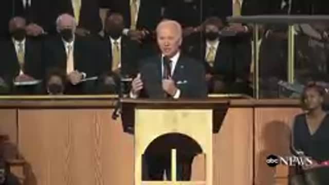 JOE BIDEN SPEAKS AT EBENEEZER CHURCH TO COMMEMORATE MLK DAY