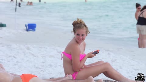 INVADING PEOPLES SPACE ON THE BEACH PRANK_1080p