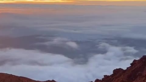 the appearance of ginung kerinci from the top of the mountain