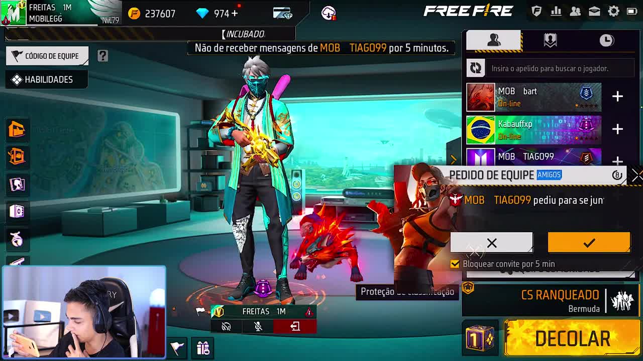 FREE FIRE - VAZOU FREITAS NO FLUXO !!!!