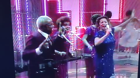 Staple Singers Slippery People+ Interview 1984 Live (Soul Train)