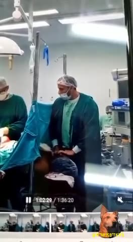 THESE ARE THE FREAK MEDICAL ESTABLISHMENT: FILTHY BASTARDS: This woman was having a C section.