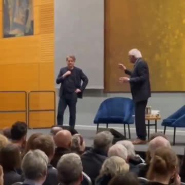 Bernie Sanders heckled in Ireland.