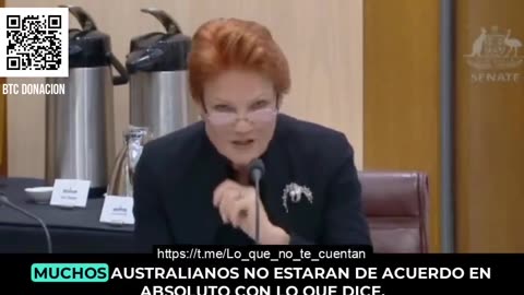 La Senadora líder de One Nation, estalló durante una audiencia en el Senado