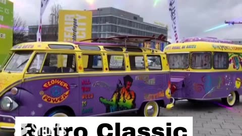 VW samba, Retro Classics 2023 Stuttgart Germany. Oldtimer, Vintage Car, Classic Car