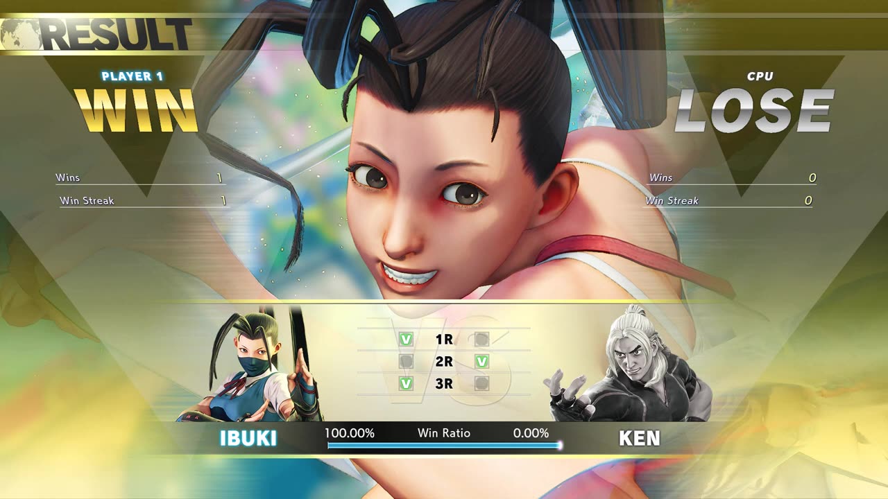 31.Ibuki vs Ken (Hardest AI) - Street Fighter V