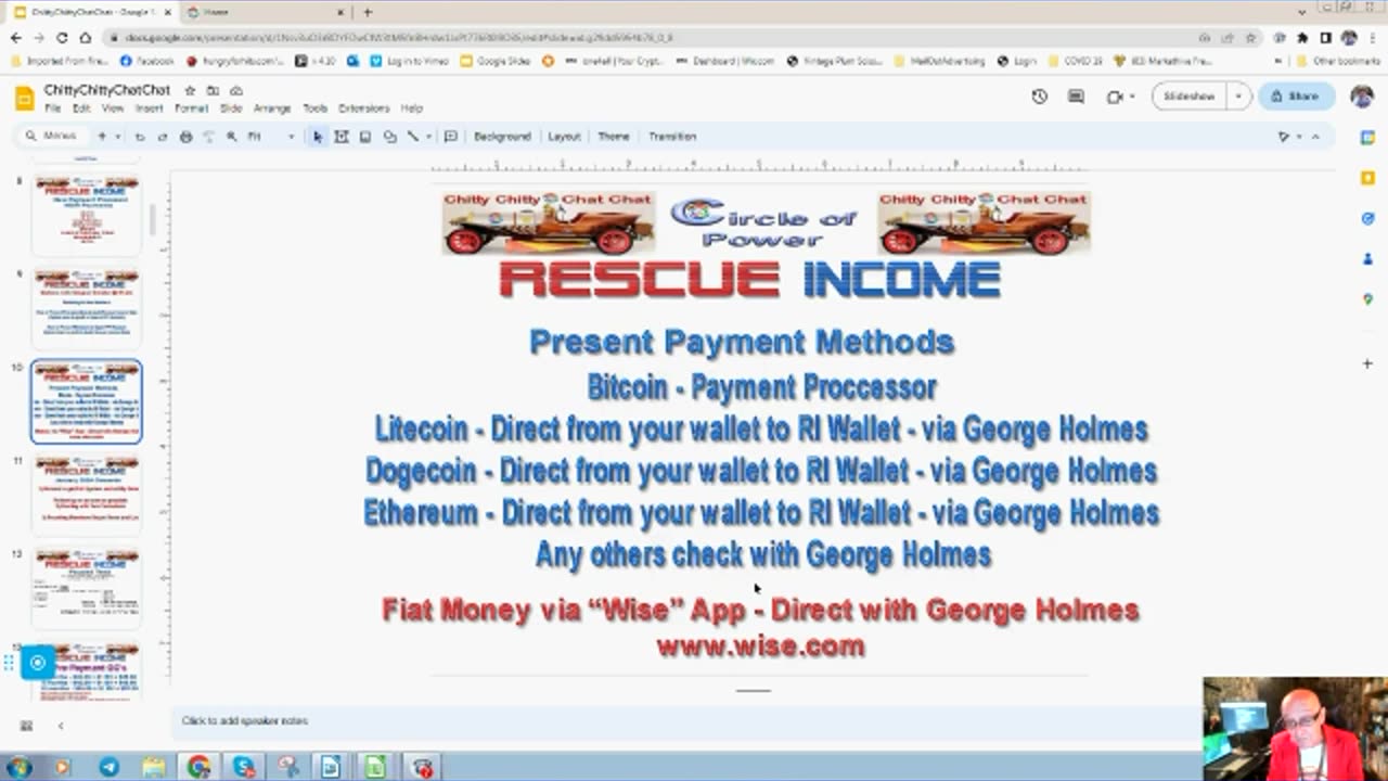 Rescue Income Chitty Chitty Chat Chat Webinar 21st Nov 2023