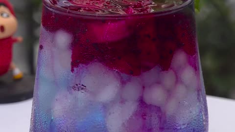 Believe you will love this drink from dragon fruit!👍😍_( ASMR) #tiktok #shorts#cat#pet#dragon#fruit