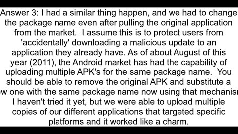 Lost the private key for signing android apk Can app be released to Android Market