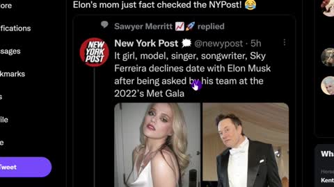 Elon Musk's Mom Fact Checks NY Post On Twitter