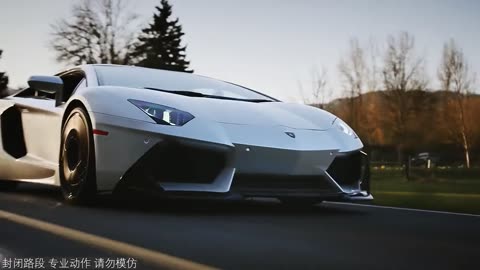 Sports car on road